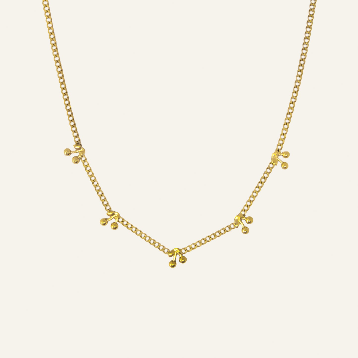 Cherry Necklace - Gold
