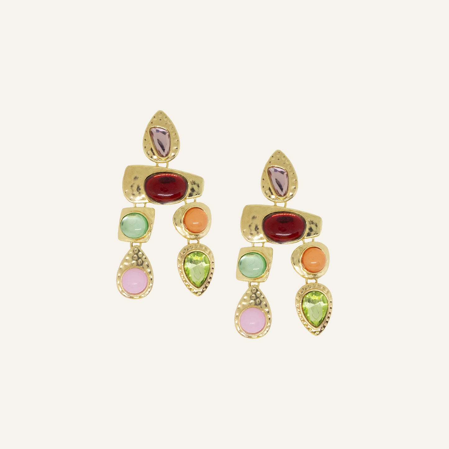 COLORFUL STATEMENT OORBELLEN GOUD