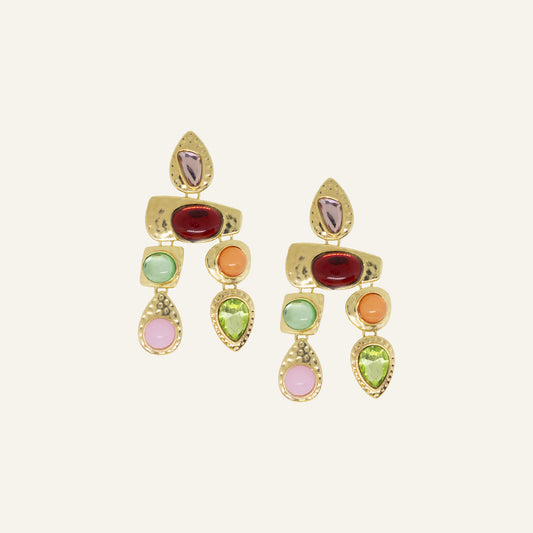 COLORFUL STATEMENT OORBELLEN GOUD