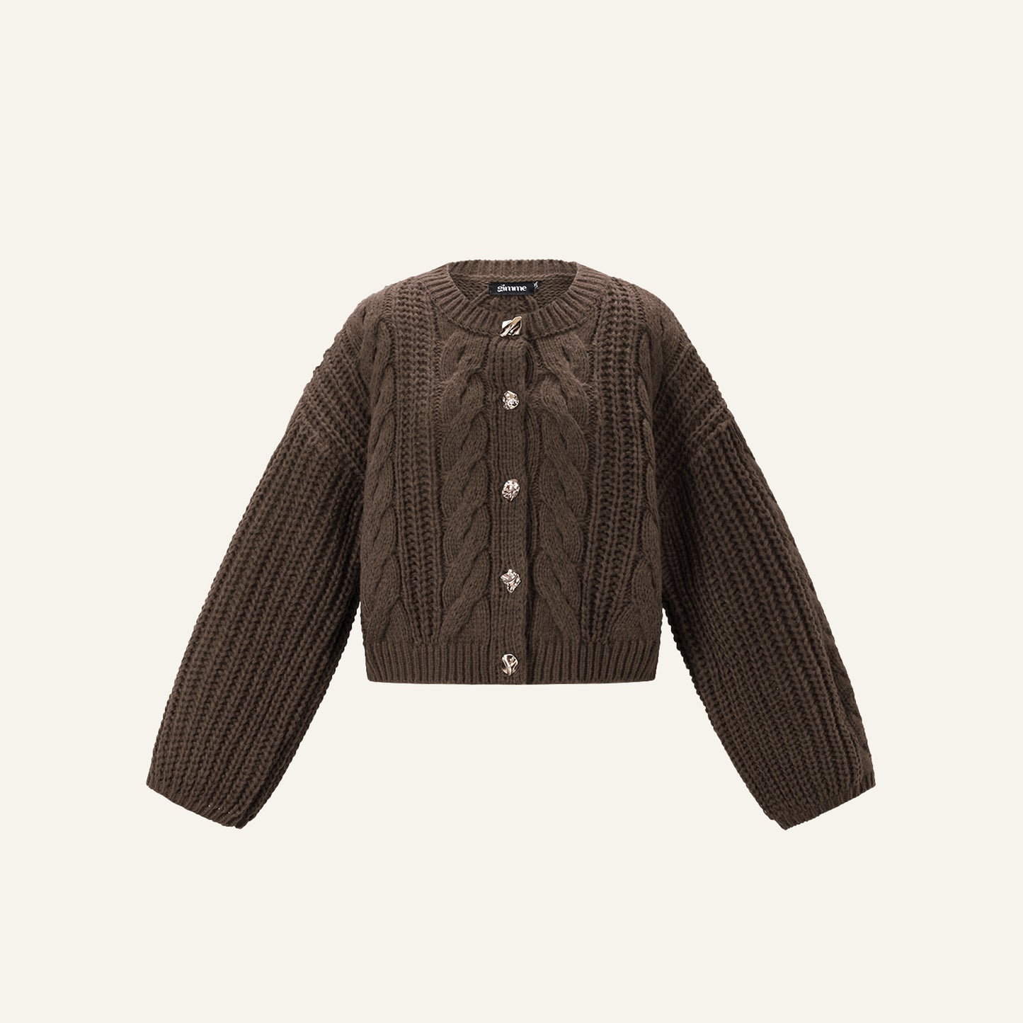 COZY KNIT - DONKERBRUIN