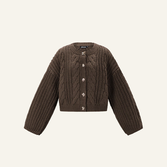 COZY KNIT - DONKERBRUIN