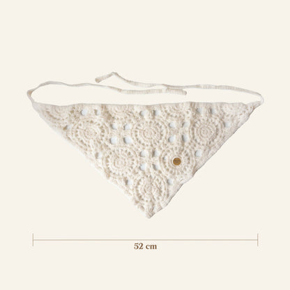 CROCHET BANDANA - CREAM