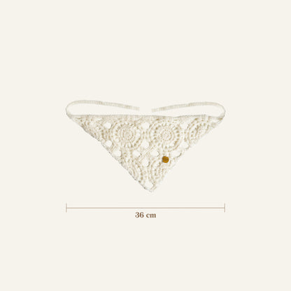 CROCHET BANDANA - CREAM