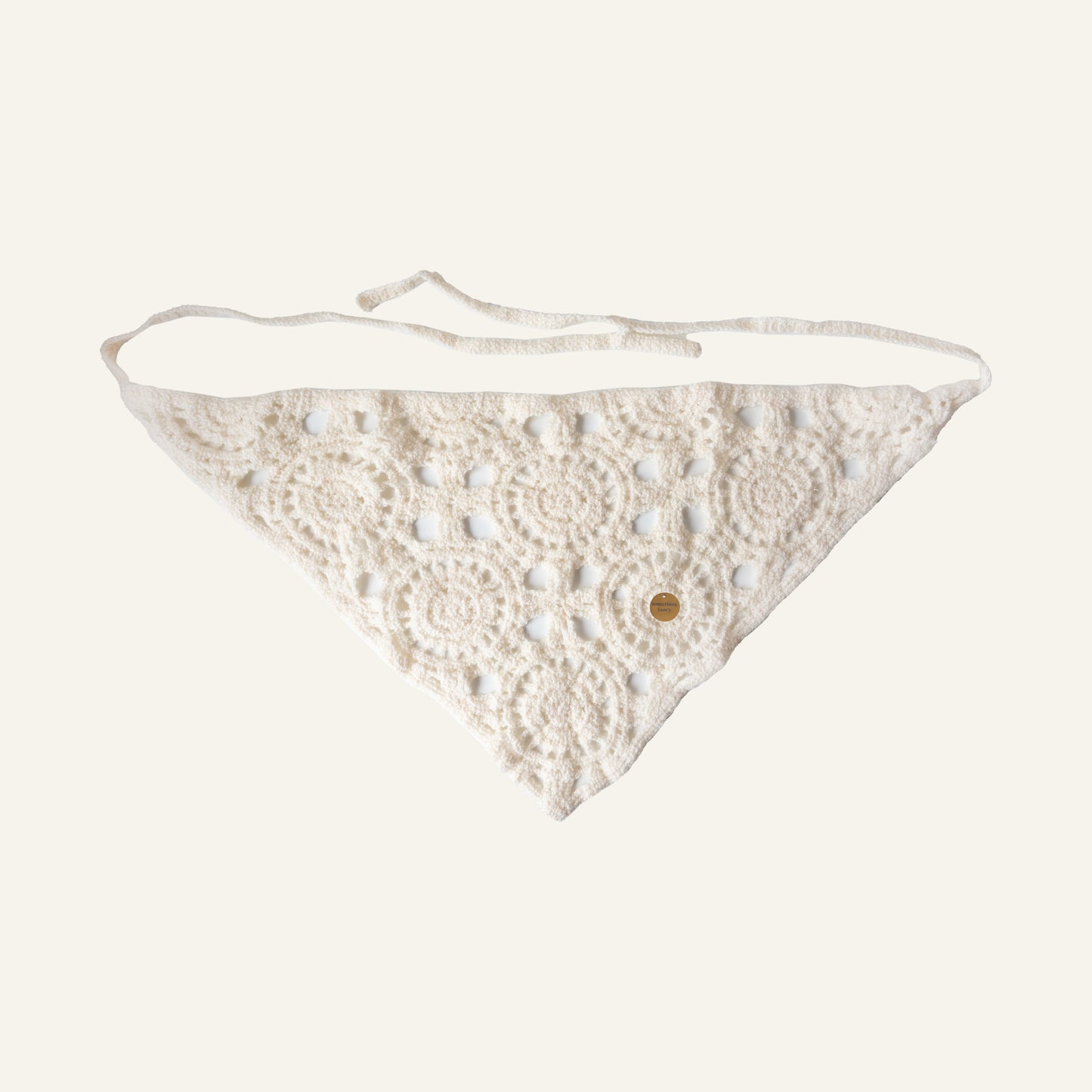 CROCHET BANDANA - CRÈME