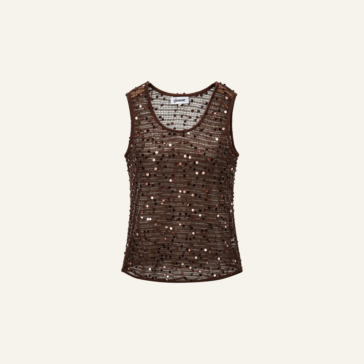 CROCHET GLITTER TOP