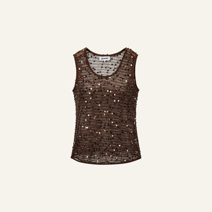 CROCHET GLITTER TOP