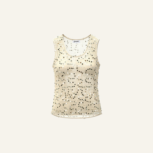 CROCHET GLITTER TOP