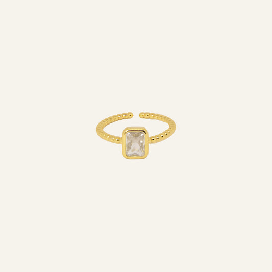 CUBIC ZIRCONIA RING GOUD