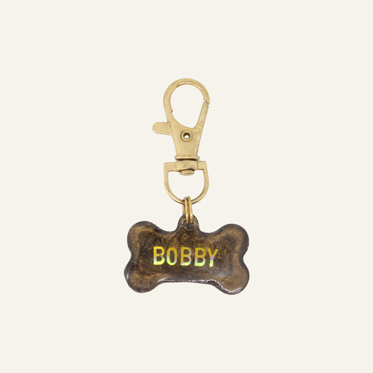 Custom Bone Name Tag - Brown