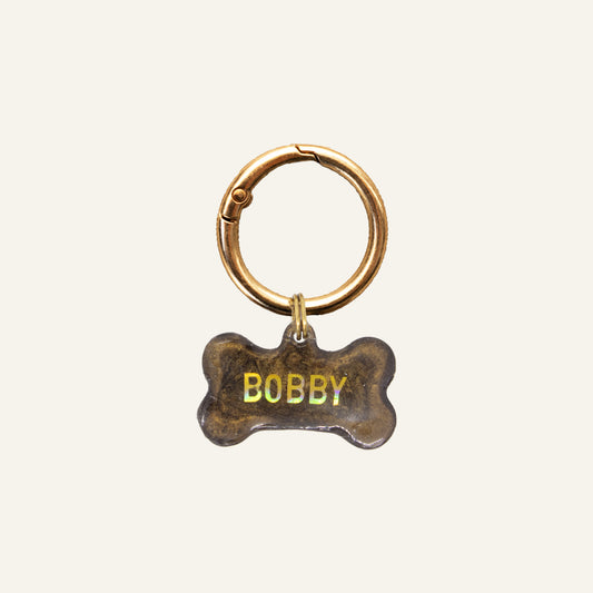 Custom Bone Name Tag - Brown