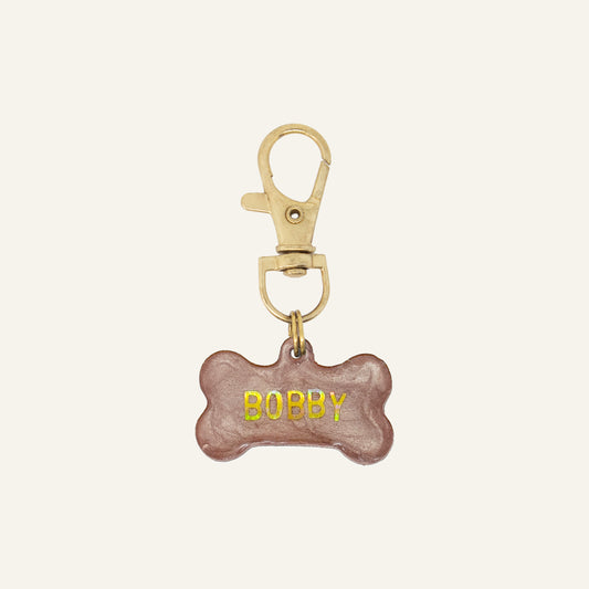 CUSTOM BONE NAME TAG - CHAMPAGNE