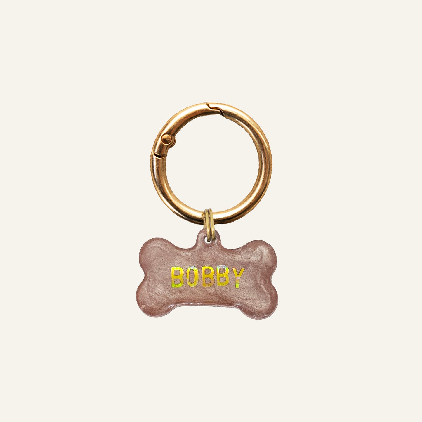 CUSTOM BONE NAME TAG - CHAMPAGNE