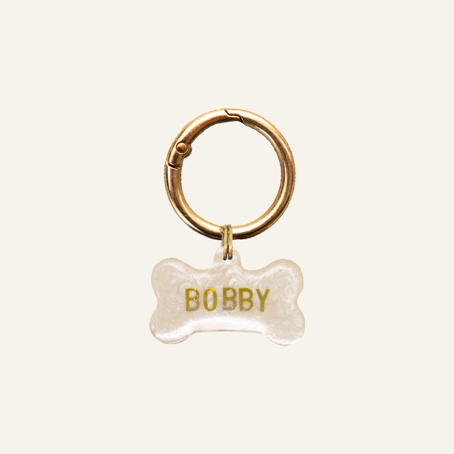 Custom Bone Name Tag - Pearly