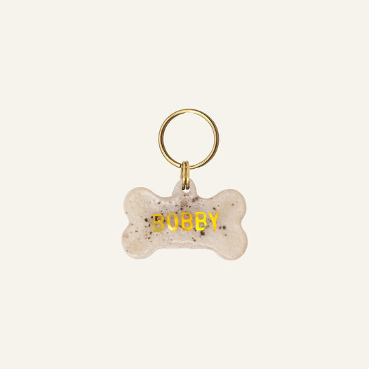 Custom Bone Name Tag - Pearly