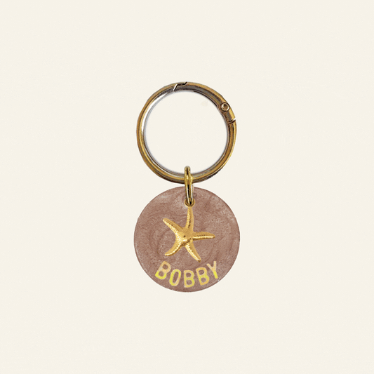 CUSTOM CHARM NAME TAG - CHAMPAGNE