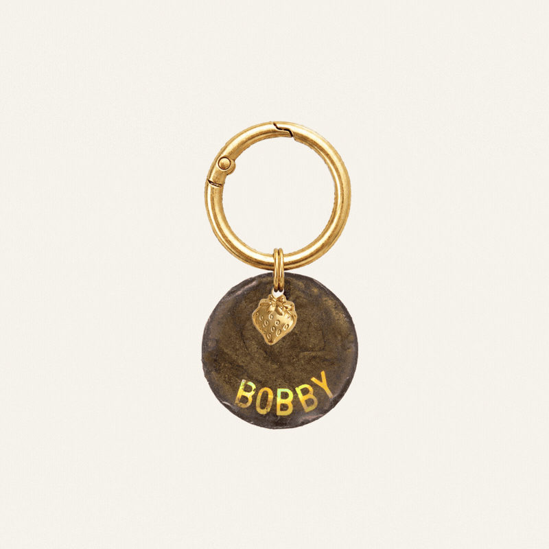CUSTOM CHARM NAME TAG - GOUD