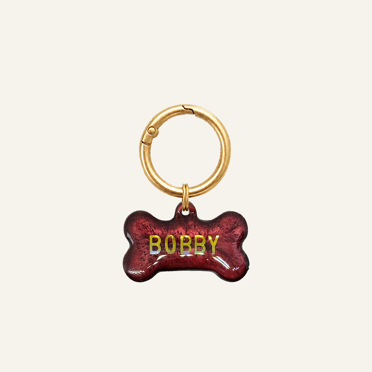 Custom Bone Name Tag - Pearly
