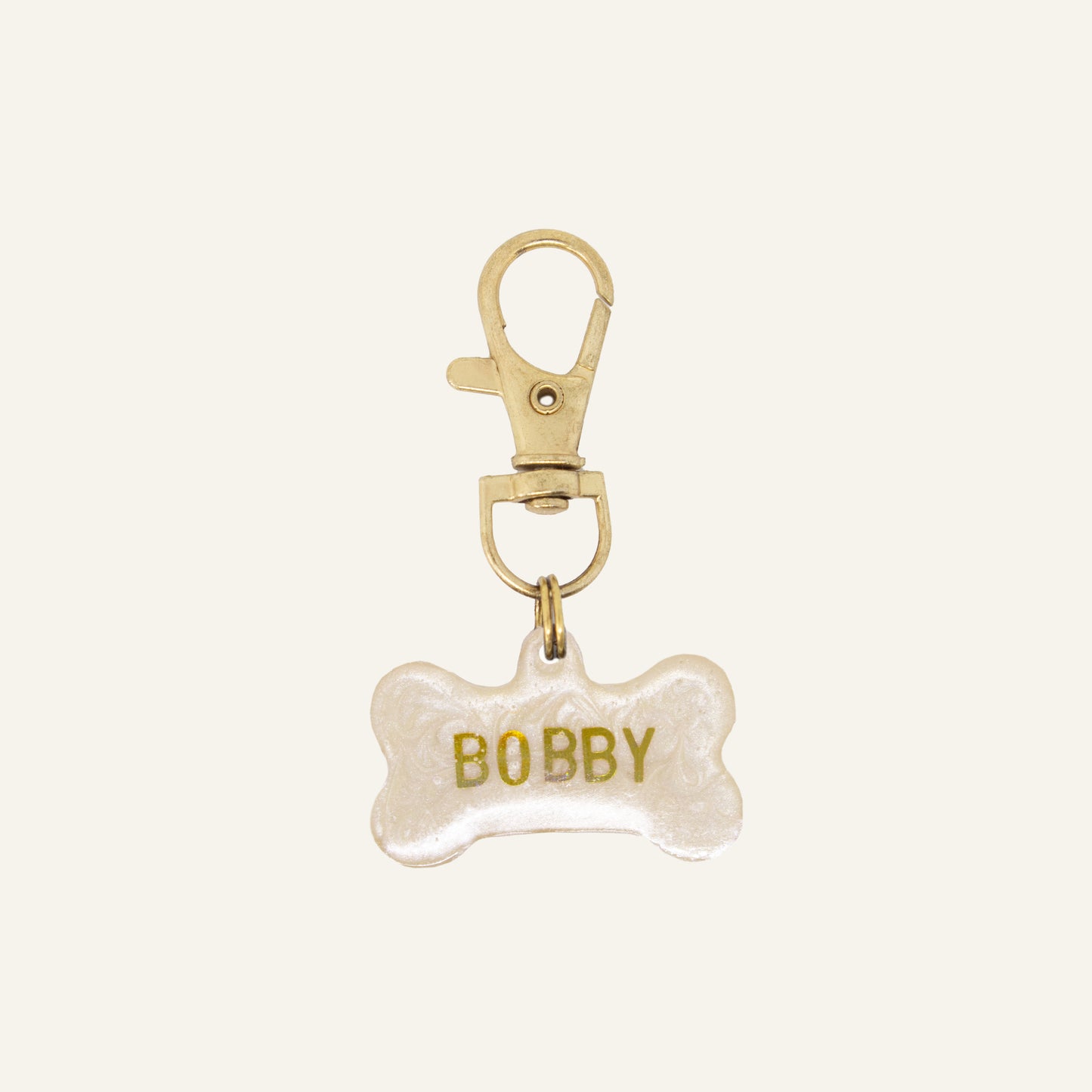 Custom Bone Name Tag - Pearly