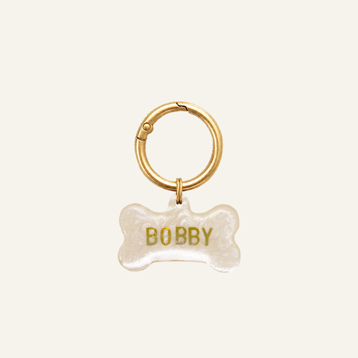 Custom Bone Name Tag - Pearly