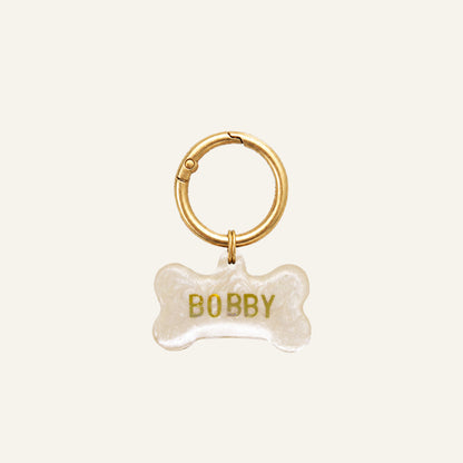 Custom Bone Name Tag - Pearly