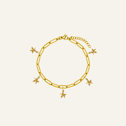CUSTOM CHARM ARMBAND - GOUD