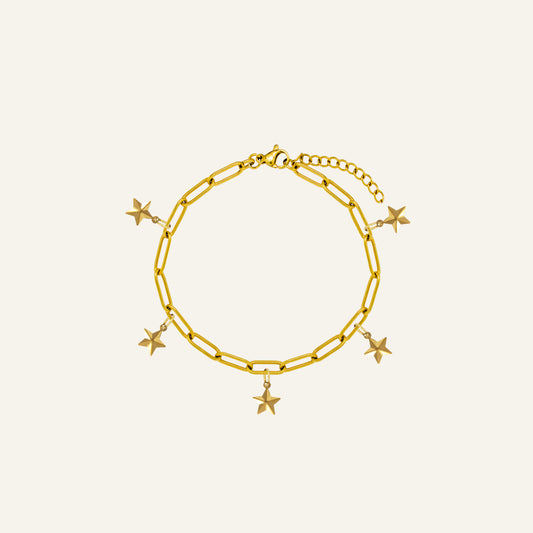 CUSTOM CHARM ARMBAND GOUD