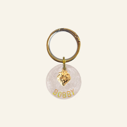 CUSTOM CHARM NAME TAG - PEARLY