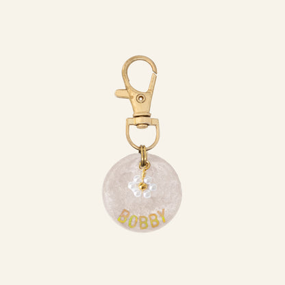 CUSTOM CHARM NAME TAG - PEARLY