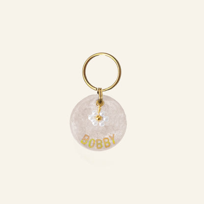 CUSTOM CHARM NAME TAG - PEARLY