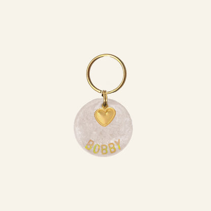 CUSTOM CHARM NAME TAG - PEARLY