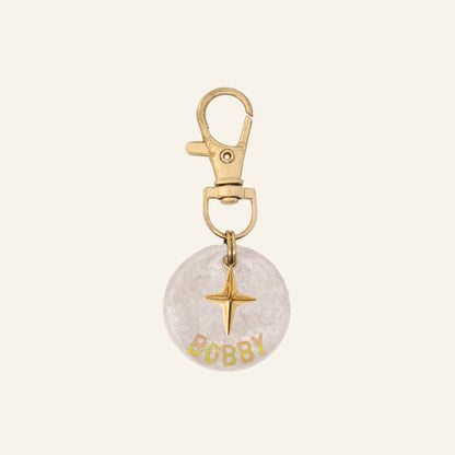 CUSTOM CHARM NAME TAG - PEARLY