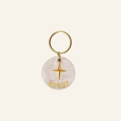 CUSTOM CHARM NAME TAG - PEARLY