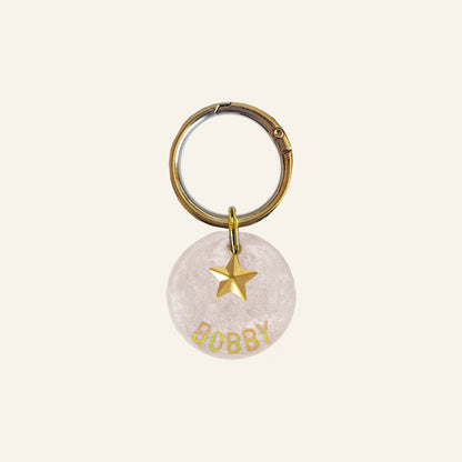 CUSTOM CHARM NAME TAG - PEARLY