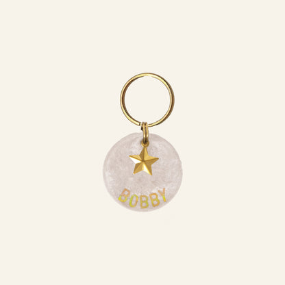 CUSTOM CHARM NAME TAG - PEARLY