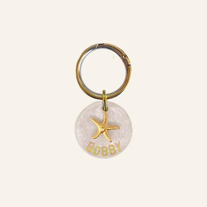CUSTOM CHARM NAME TAG - PEARLY