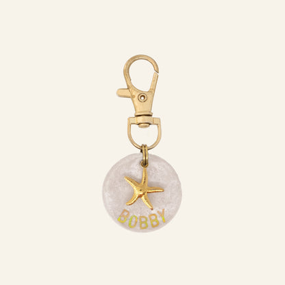 CUSTOM CHARM NAME TAG - PEARLY