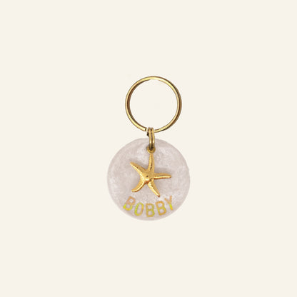 CUSTOM CHARM NAME TAG - PEARLY