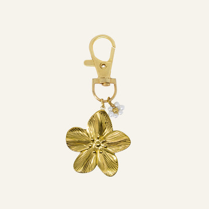 Cute Flowers Charm - Gold