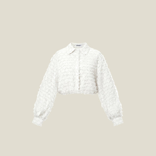 CUTE RUFFLES BLOUSE - WIT