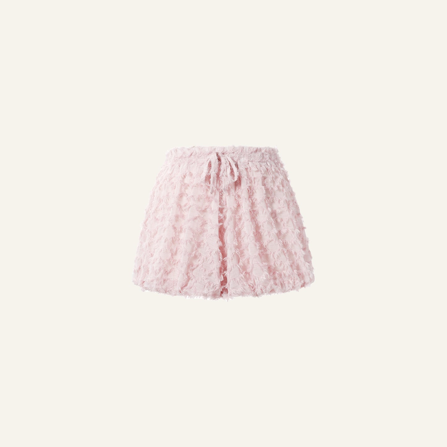 CUTE RUFFLES SHORT - ROZE