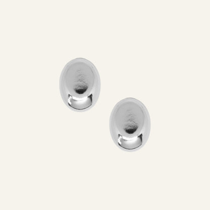 EGG EARRINGS - SILVER