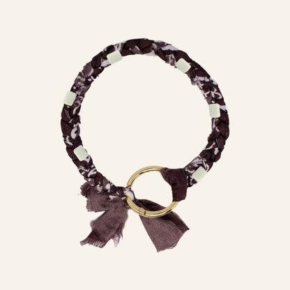 BANDANA ANTI-TICK COLLAR - DARK BROWN/GOLD