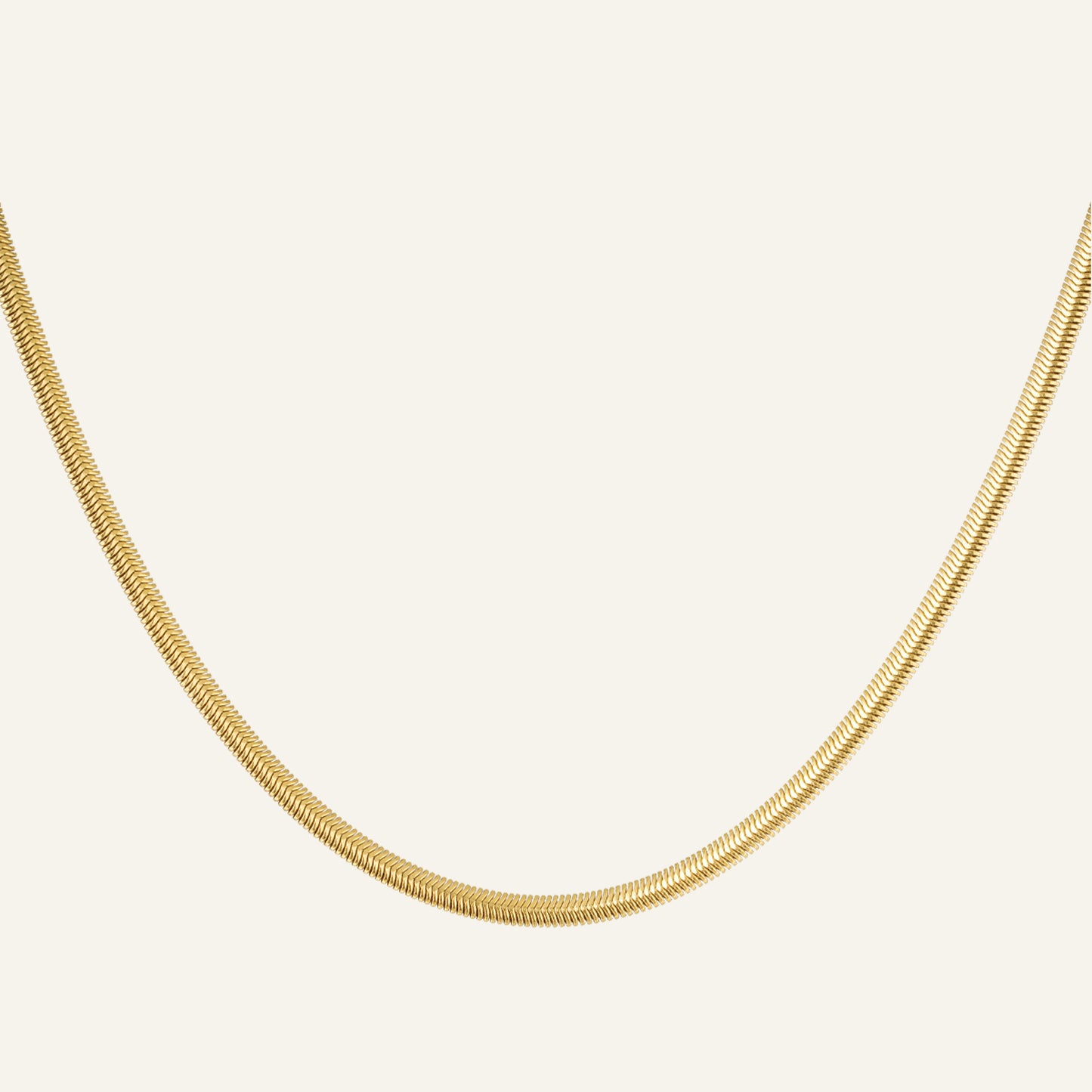 FANCY FLAT KETTING GOUD