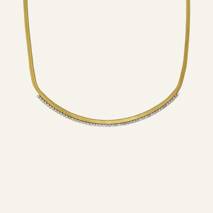 FESTIVE FLAT KETTING - GOUD
