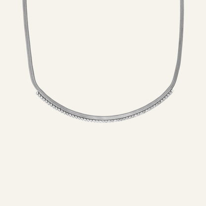 FESTIVE FLAT KETTING - ZILVER