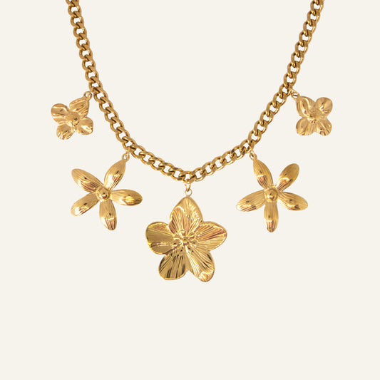 FLORAL BEDELKETTING GOUD
