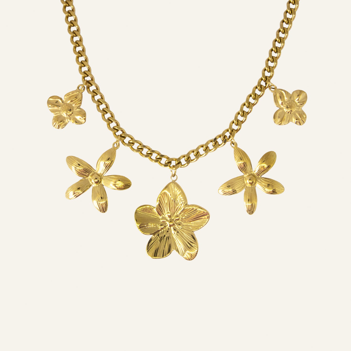 FLORAL BEDELKETTING GOUD