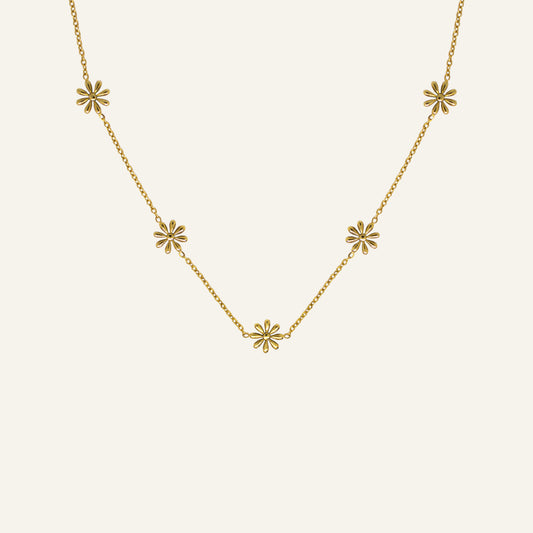 FLOWERS KETTING GOUD