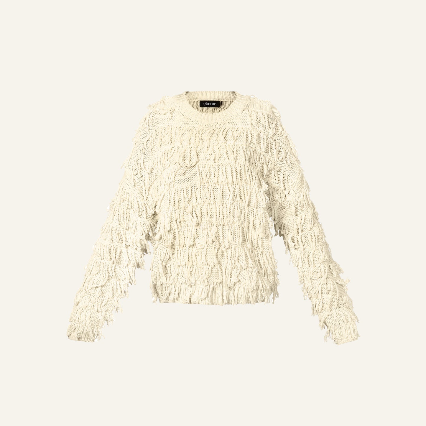 FRINGE KNIT - GEBROKEN WIT
