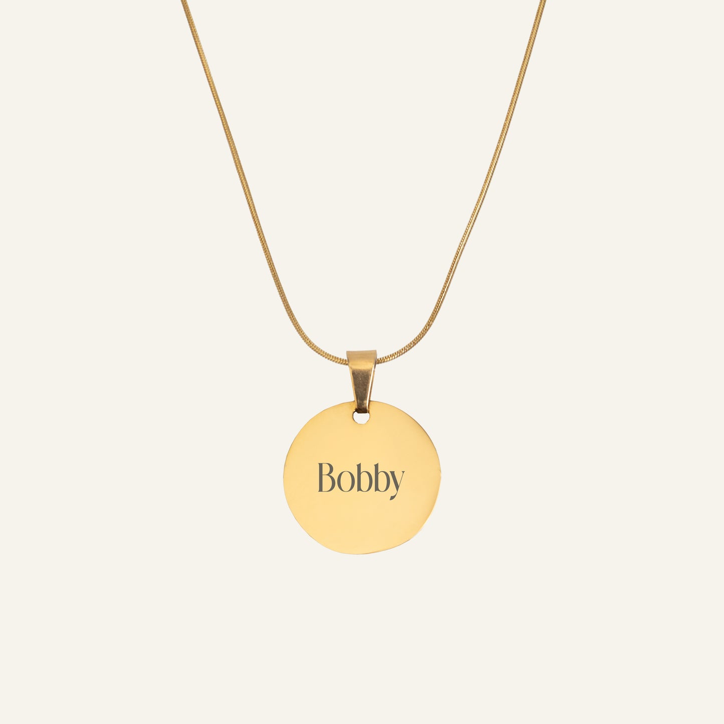 GEGRAVEERDE KETTING MET NAAM #2 - GOUD